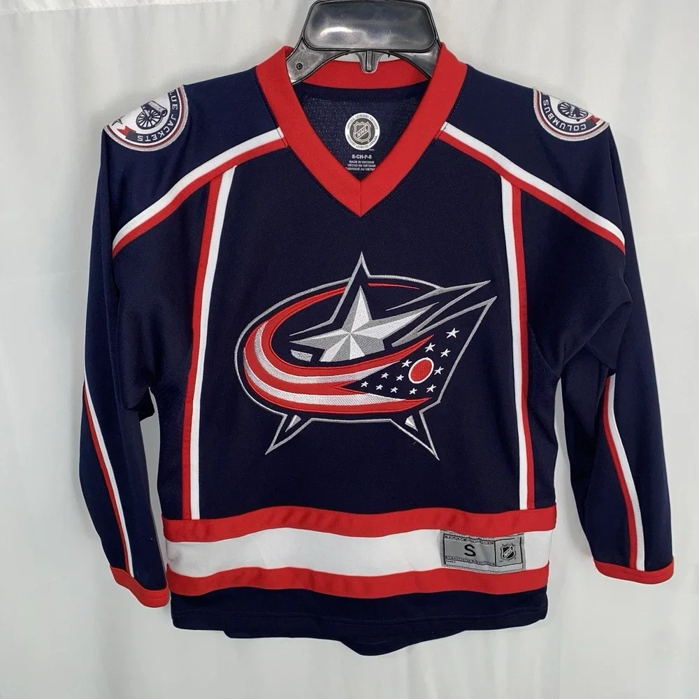 Columbus Blue Jackets NHL Hockey Jersey Youth Kids size Small (8)